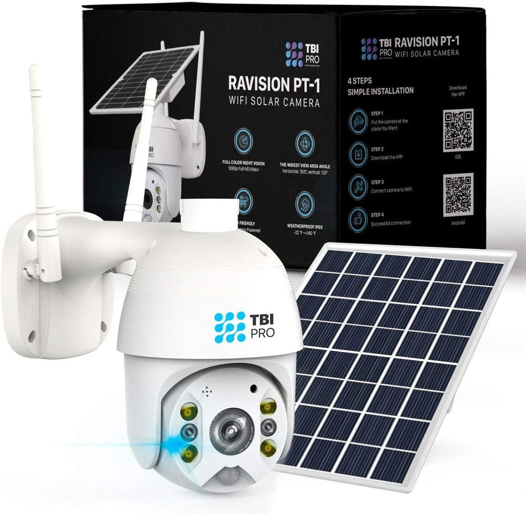 Solar Wireless PTZ Security Camera with Color Night Vision C846