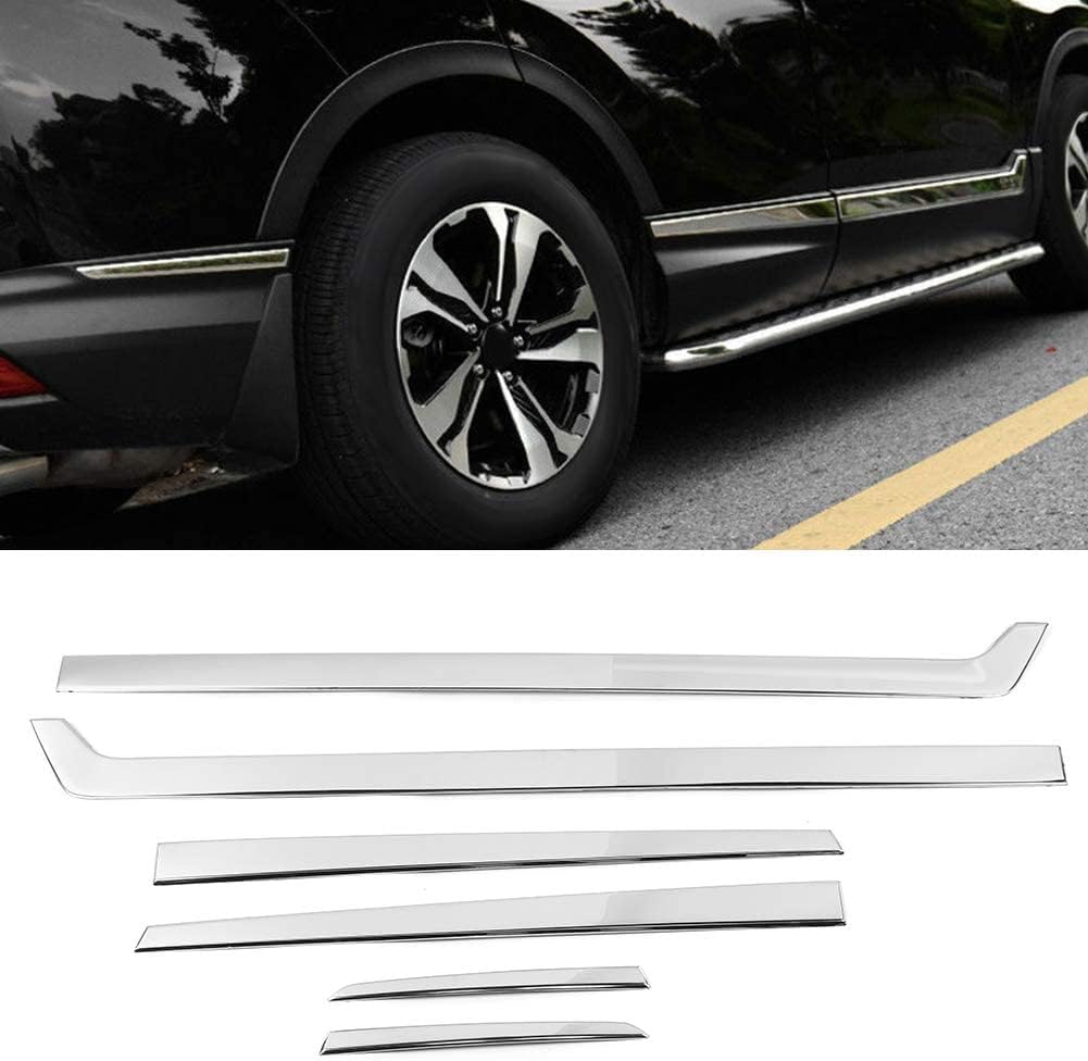 6pcs Stainless Steel Car Door Side Moulding Trim V142