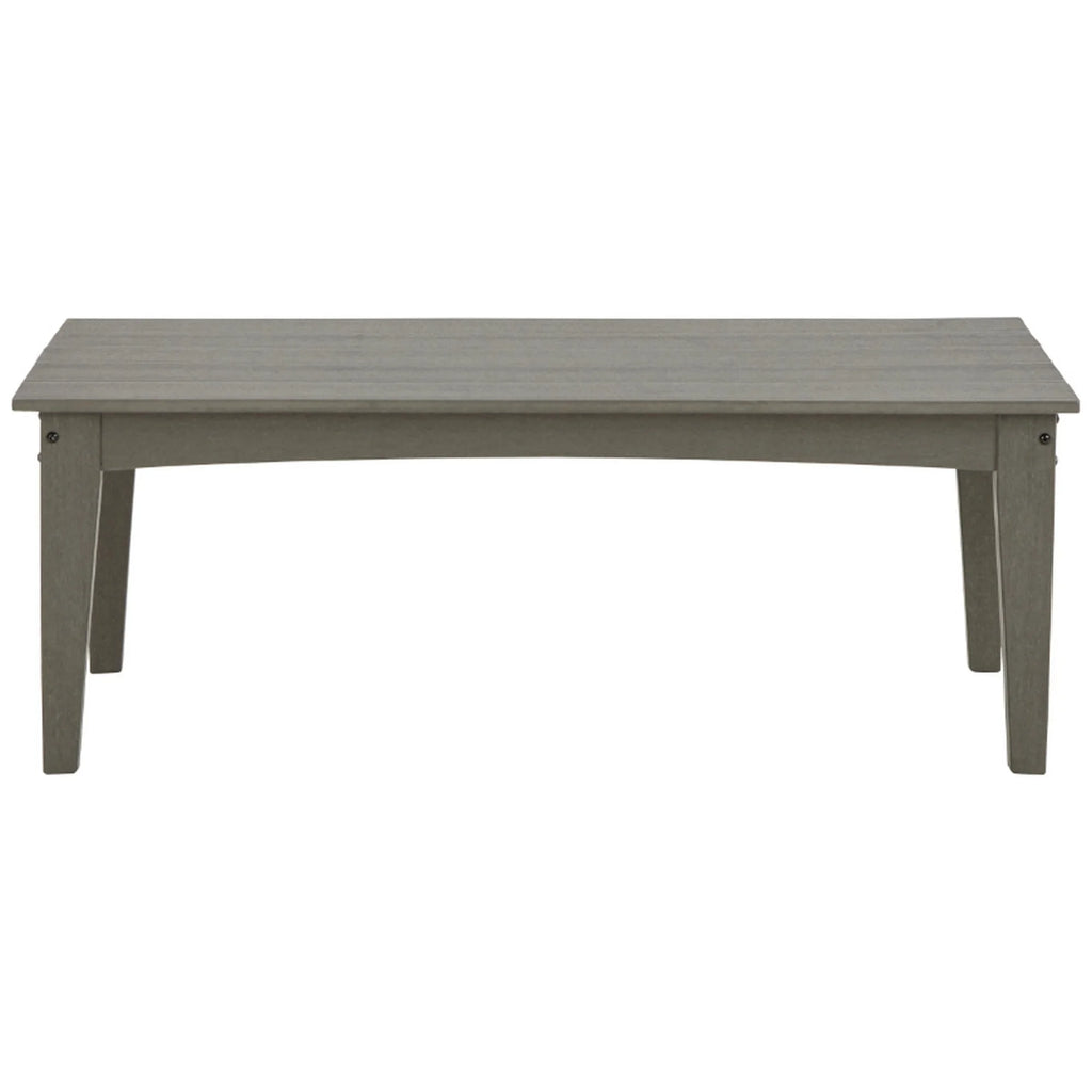 Gray Cocktail Table with Slatted Top and Tapered Legs U892939