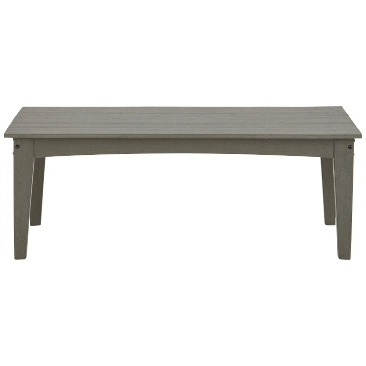 Gray Cocktail Table with Slatted Top and Tapered Legs U892939