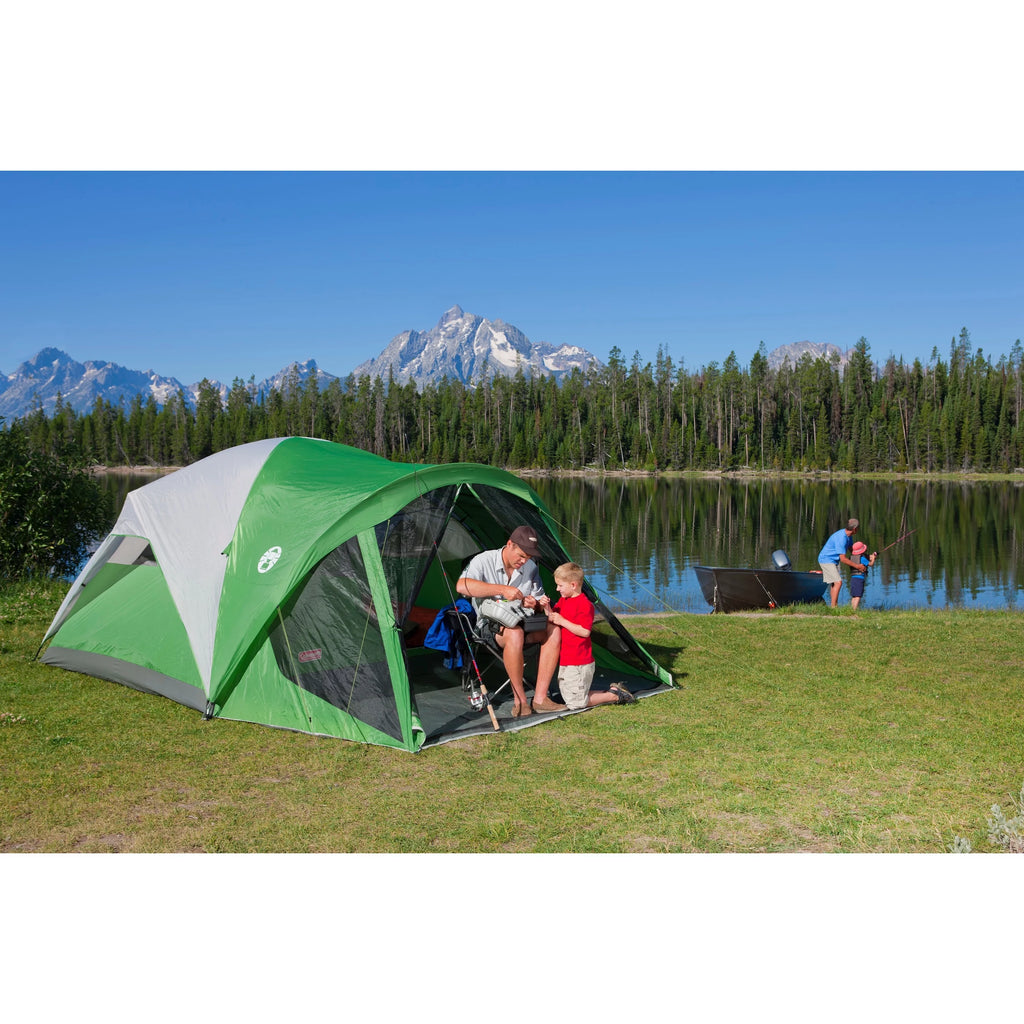 6-Person Dome Tent with Screen Room, Green A29600