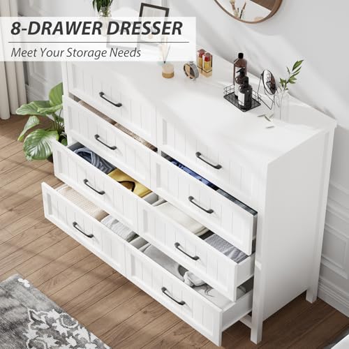 8 Drawer Wooden Dresser A8149