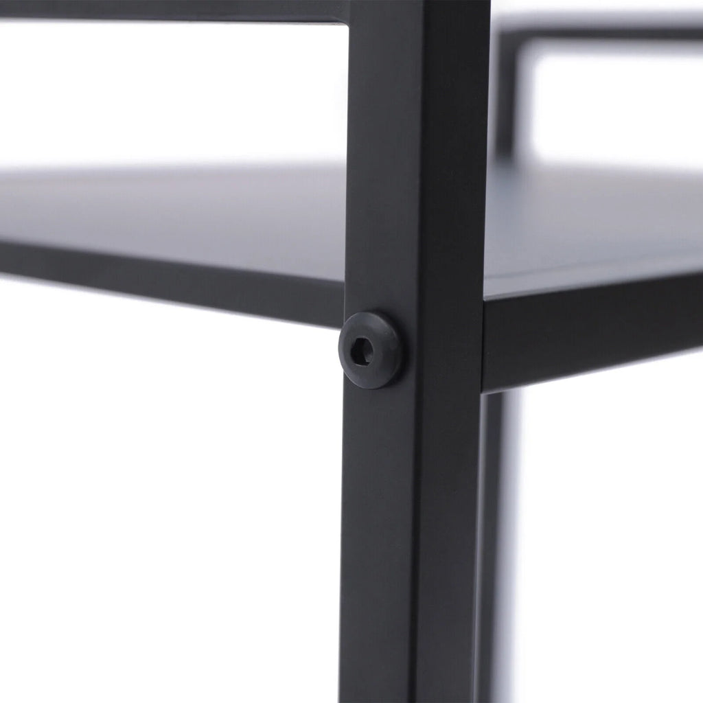2-Tier Computer Tower Stand with Lockable Wheels K1060