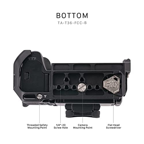 Camera Cage with NATO Rail, Rosette, Cold Shoe, and 1/4"-20 Threads T663