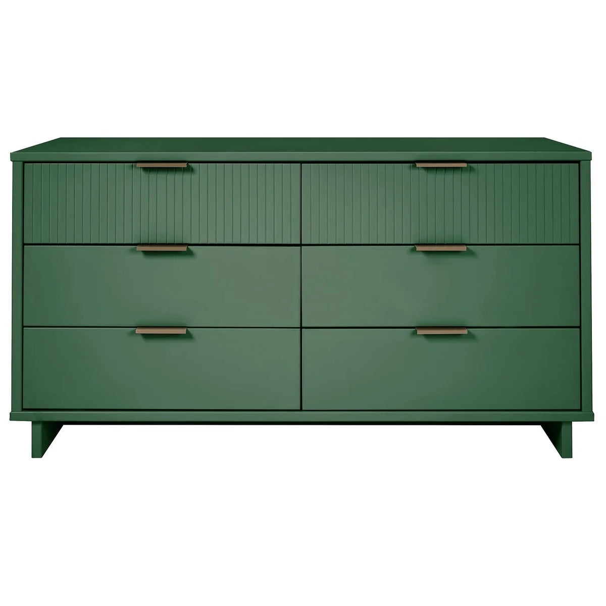 Sage Green Engineered Wood Double Dresser I384