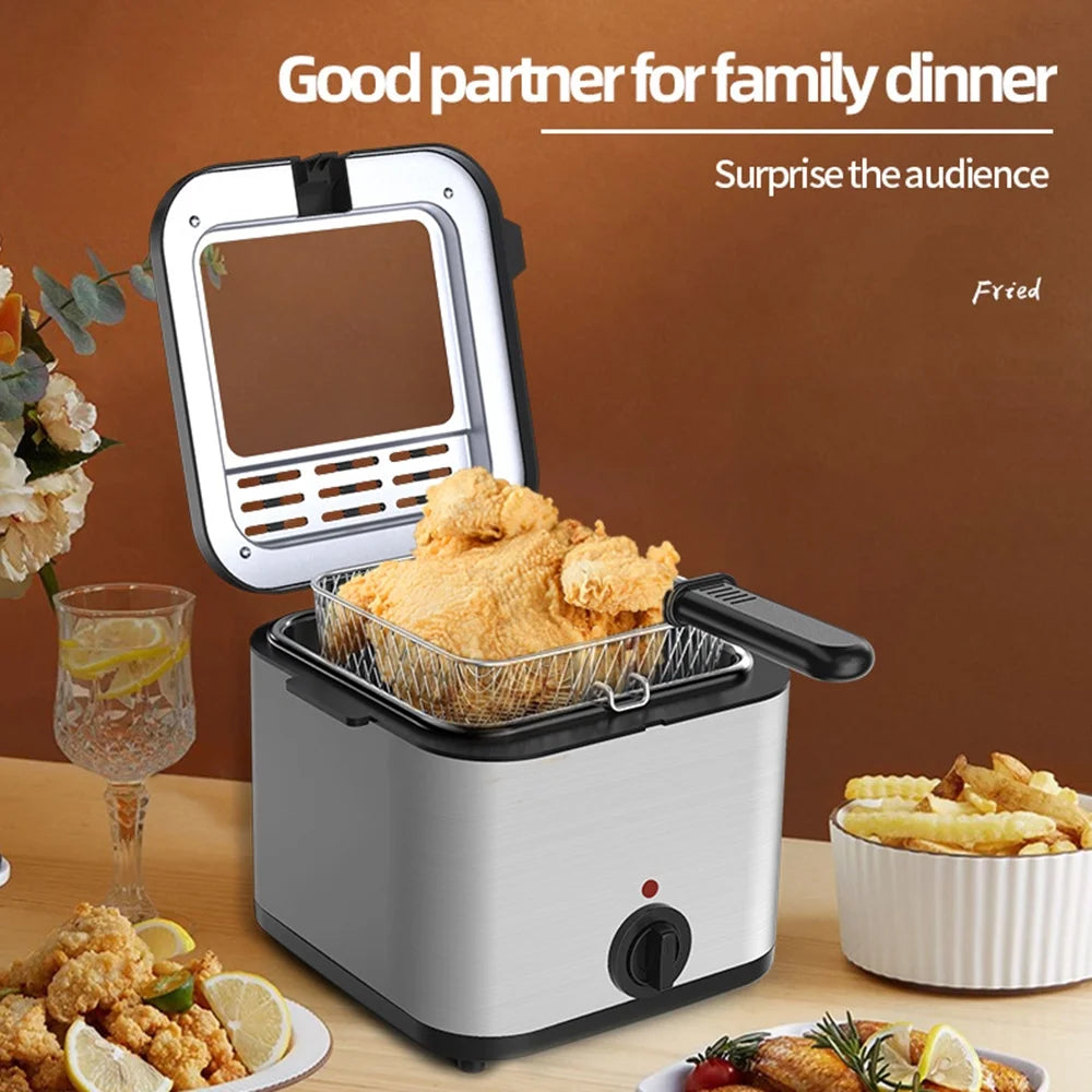 2.5L 1000W Stainless Steel Electric Fryer C225958