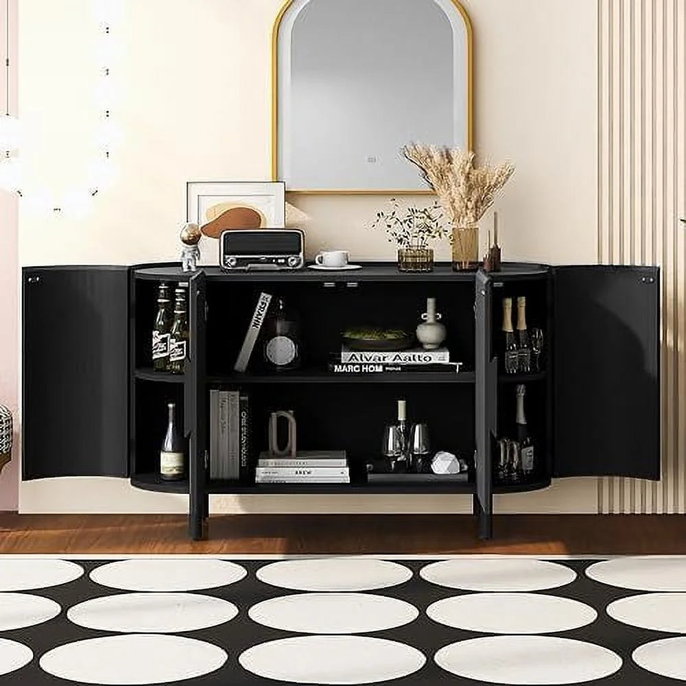 Vintage Solid Wood Accent Cabinet Buffet Sideboard Console Table W596