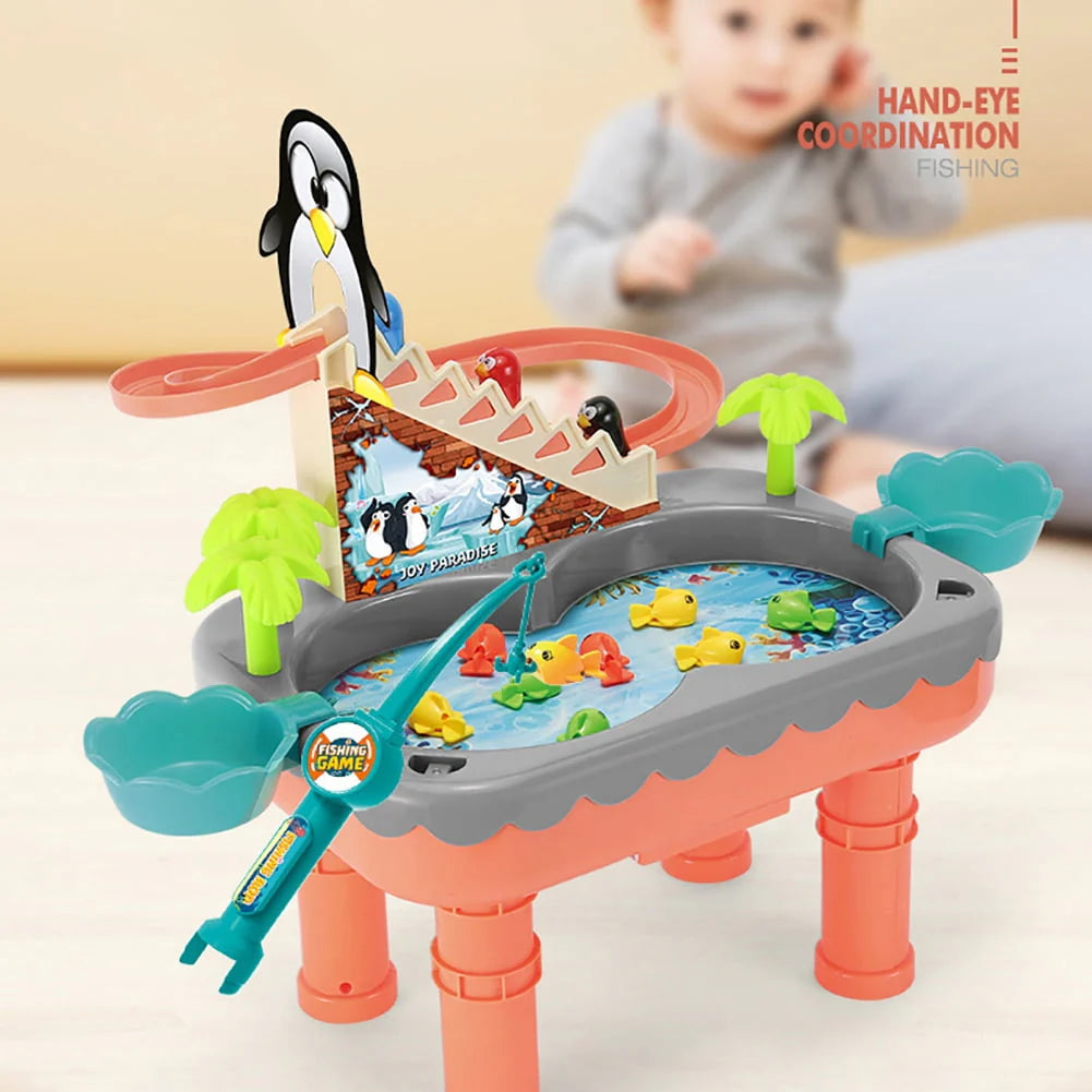 Toddler Toys Fishing Table Toys Water Table Pool Set O952