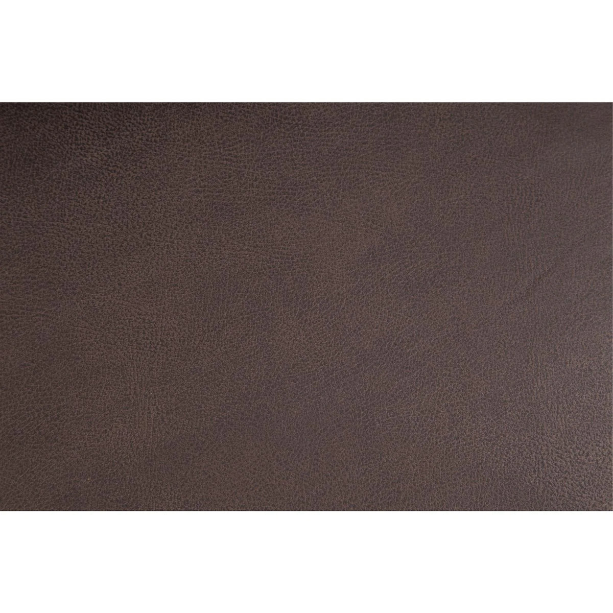 Pinto Brown Faux Leather Square Arm Sofa with Two Accent Pillows S22343