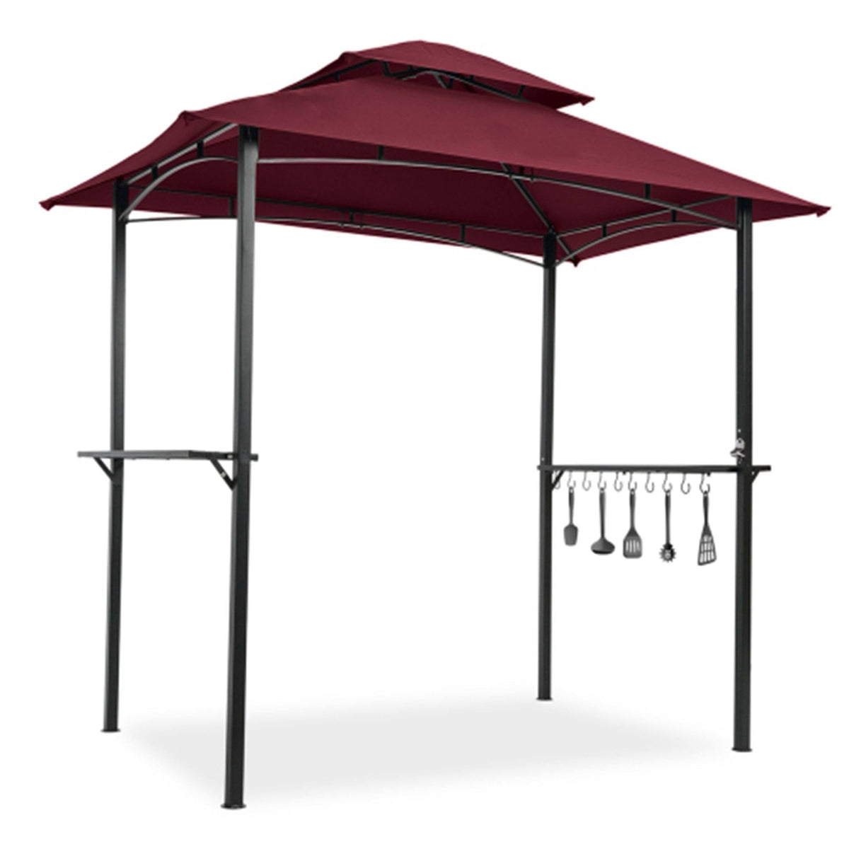 Outdoor Grill Gazebo 8 x 5 ft Double Tier Canopy U939