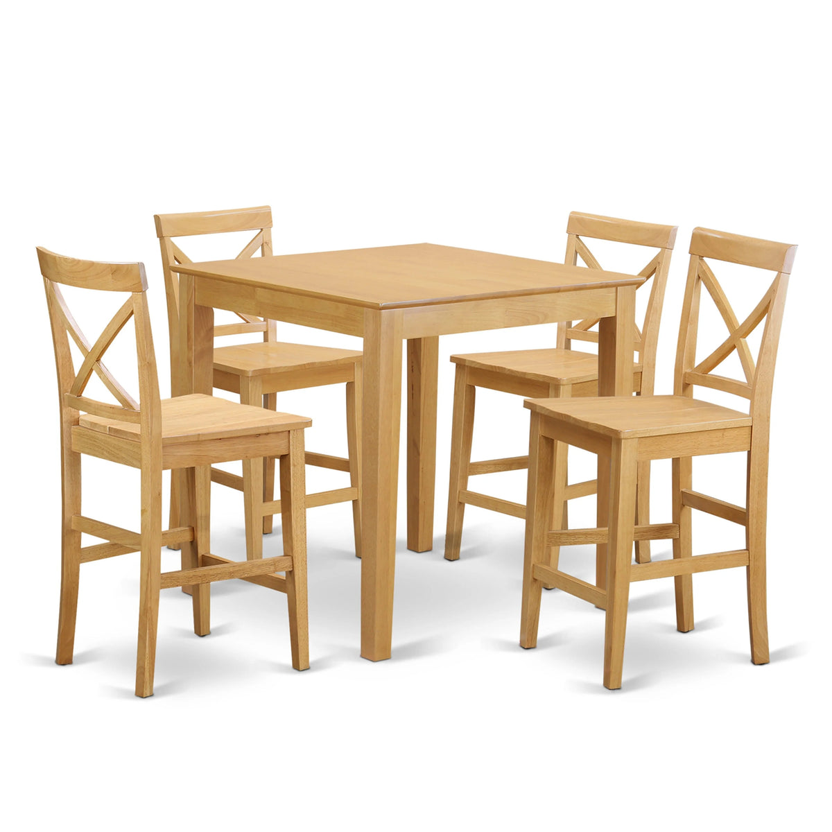 5 Piece Oak Kitchen Counter Set F323608