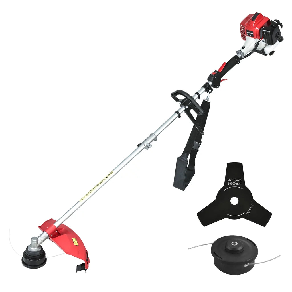 2-Cycle 25.4cc Straight Shaft Gas String Trimmer and Brush Cutter P433