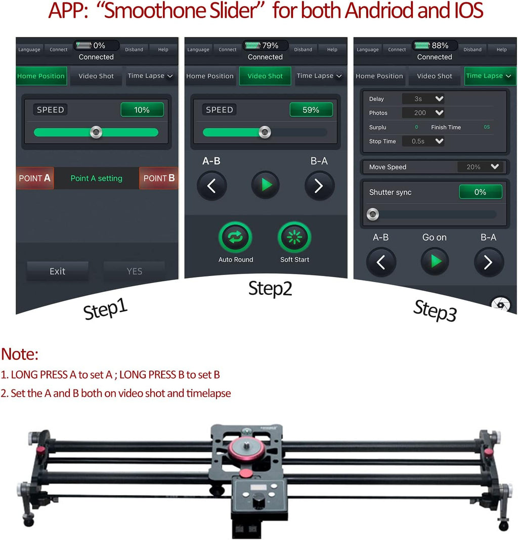 Motorized Carbon Fiber Camera Slider E958932