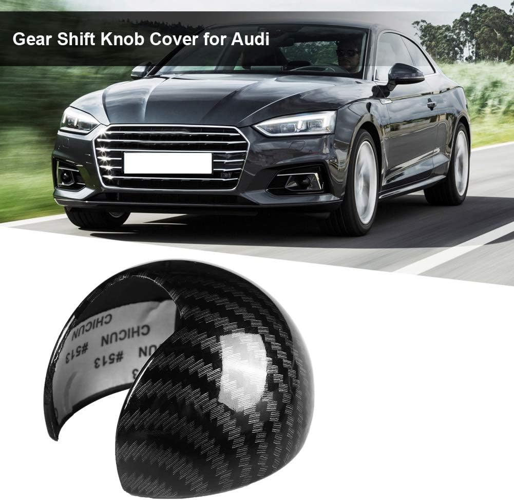 Carbon Fiber Style Car Gear Shift Knob Head Cover Cap E6593