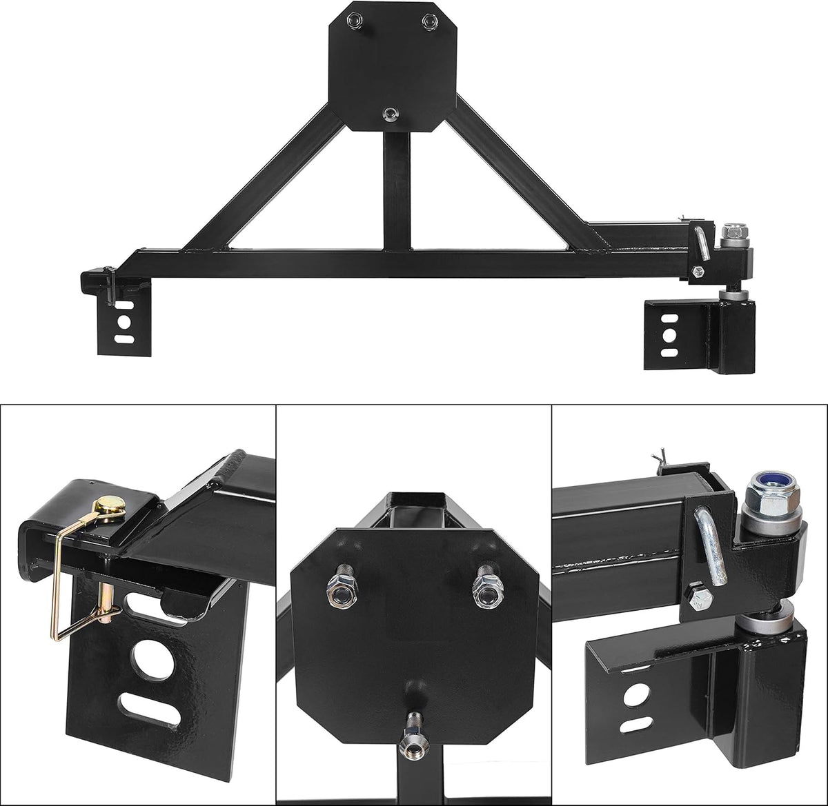 Black Heavy Duty Tire Carrier Mount B8243