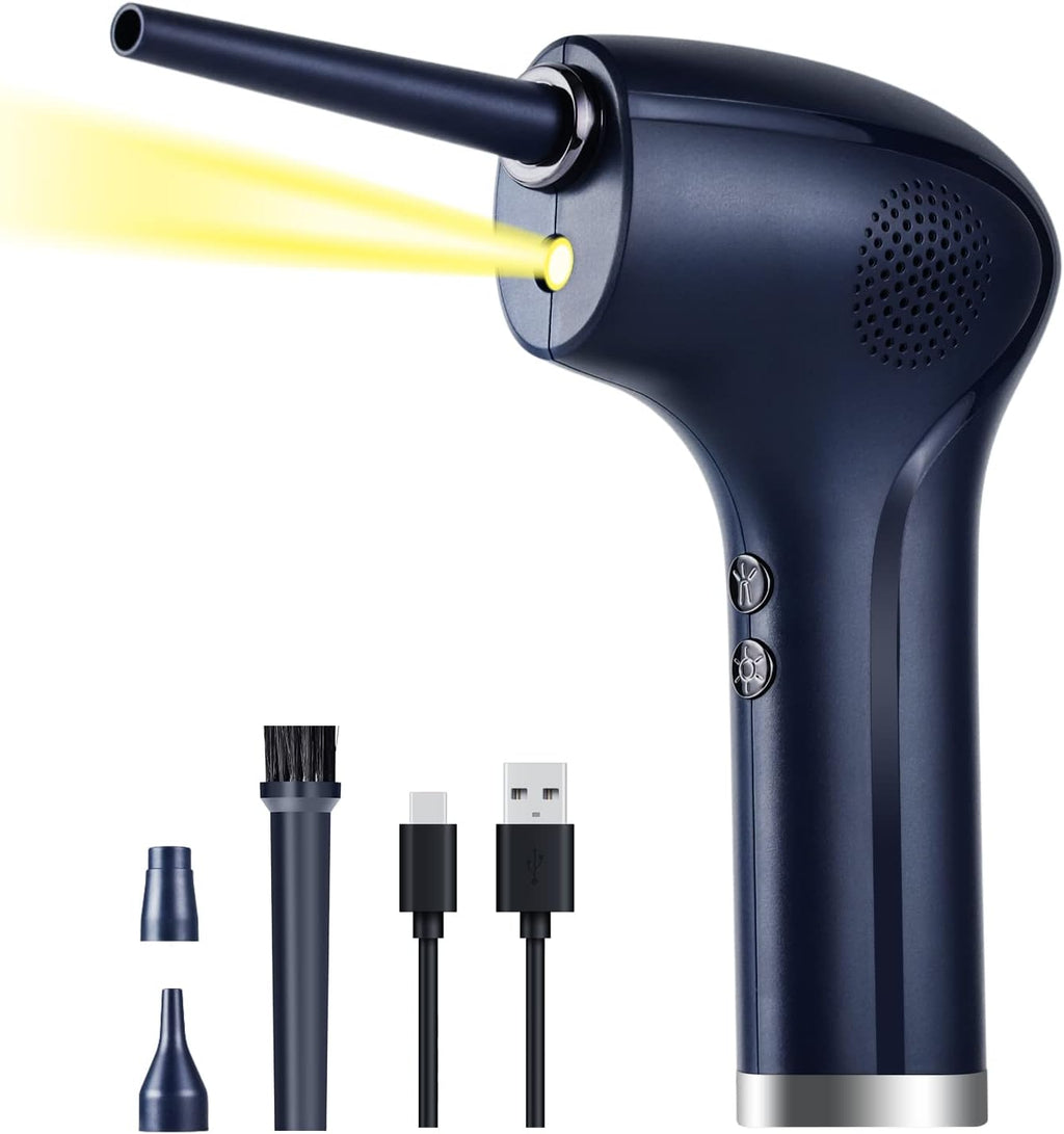 Cordless Electric Air Duster with LED Light, 37000 RPM, 6000 mAh, Pack of 2 Y778251