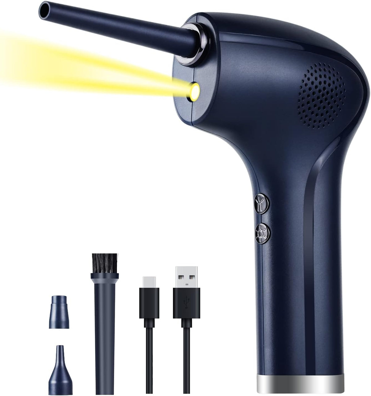 Cordless Electric Air Duster with LED Light, 37000 RPM, 6000 mAh, Pack of 2 Y778251
