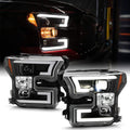 For 2015-2017 Ford F150 Black LED Projector Headlights Assembly C643