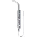 6-Jet Shower Panel System with Rainhead and Hand Shower Wand in Stainless Steel U596