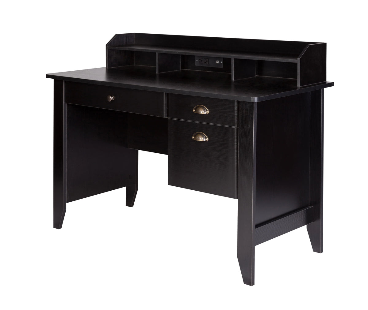 Executive Desk with Hutch, USB and Charger Hub I712