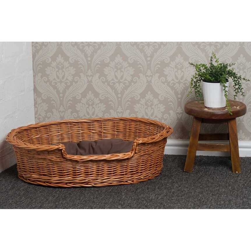 Wicker Dog Bed Basket Q57386