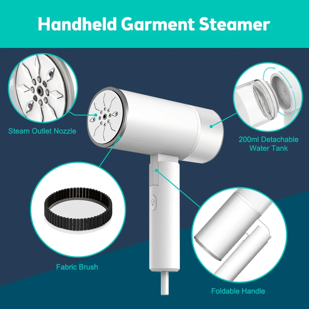 Foldable Handheld Fabric Steamer 1200W 200ml W626