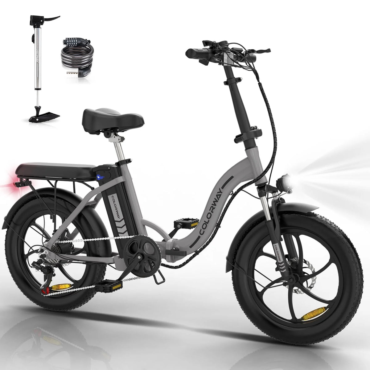 500W Fat Tire Electric Bike 11.2Ah 36V W883