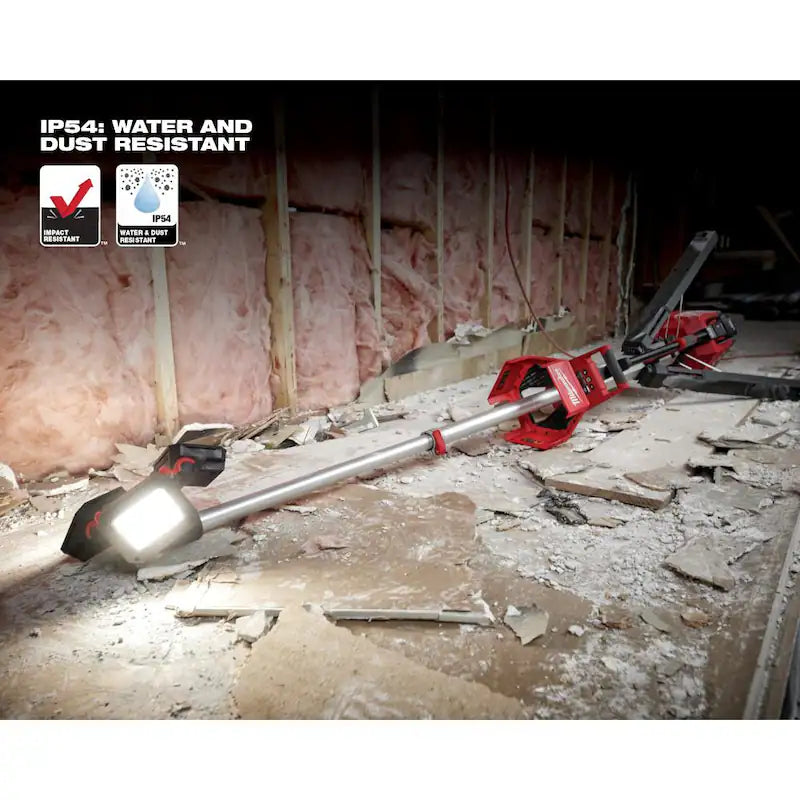 18-Volt Lithium-Ion Cordless Tower Light with Charger and 8.0 Ah Battery R53278
