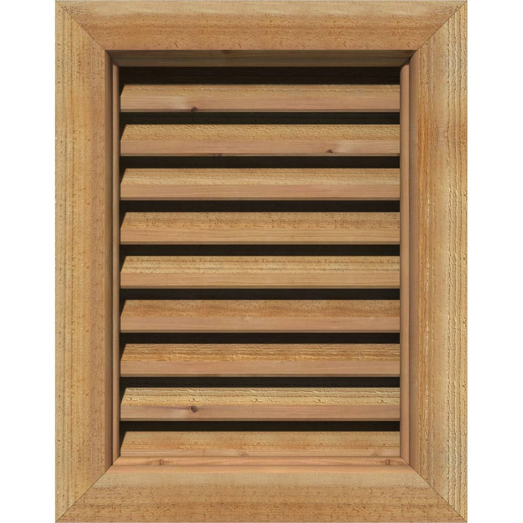 Unfinished Functional Vertical Gable Vent V16357