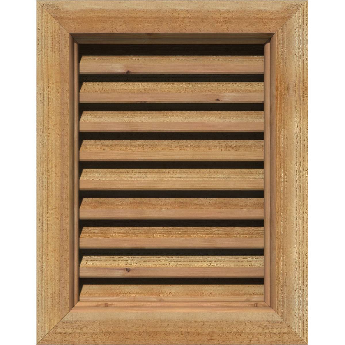 Unfinished Functional Vertical Gable Vent V16357