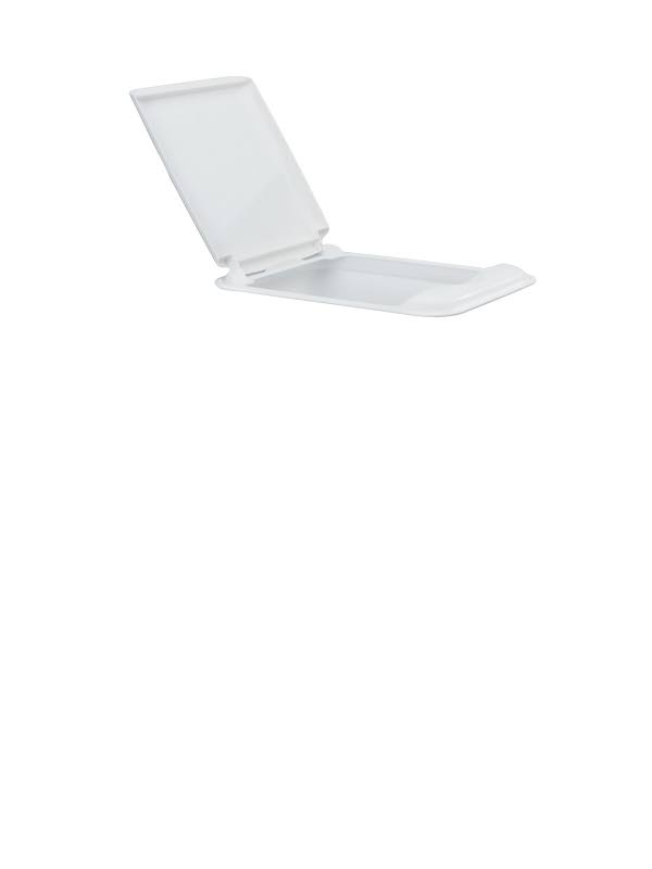 White Plastic Pull Out Trash Can L783