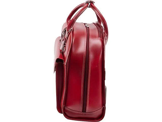 Red Wheeled Laptop Briefcase G448