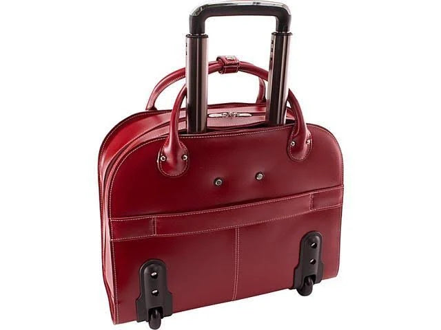 Red Wheeled Laptop Briefcase G448