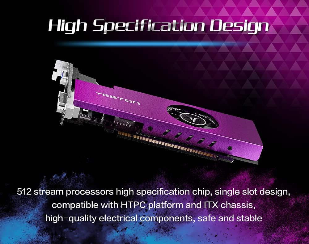 Radeon RX550 4G GDDR5 Low Profile Graphics Card G22596
