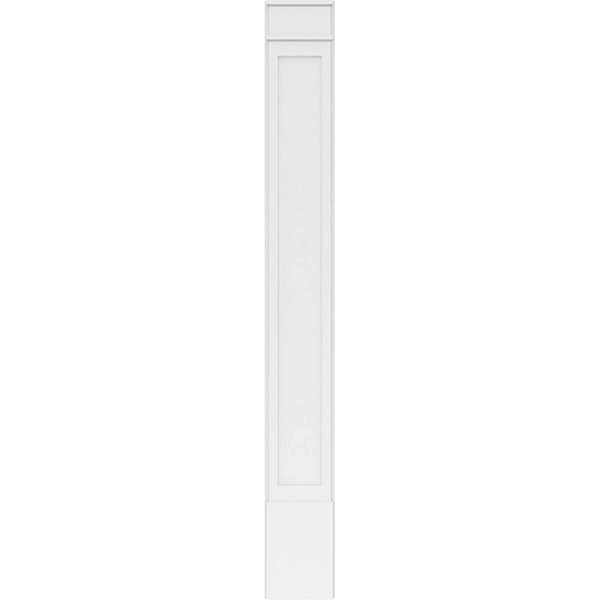 Flat Panel PVC Pilaster with Decorative Capital & Base (Pair) L633