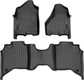 Black 2 Row Custom Floor Mats Liner Set J63762