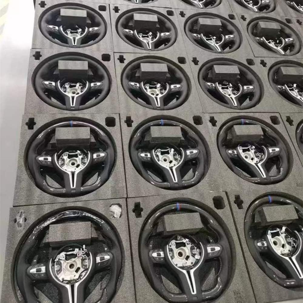 Matte Forged Carbon Fiber LED Steering Wheel Q38440