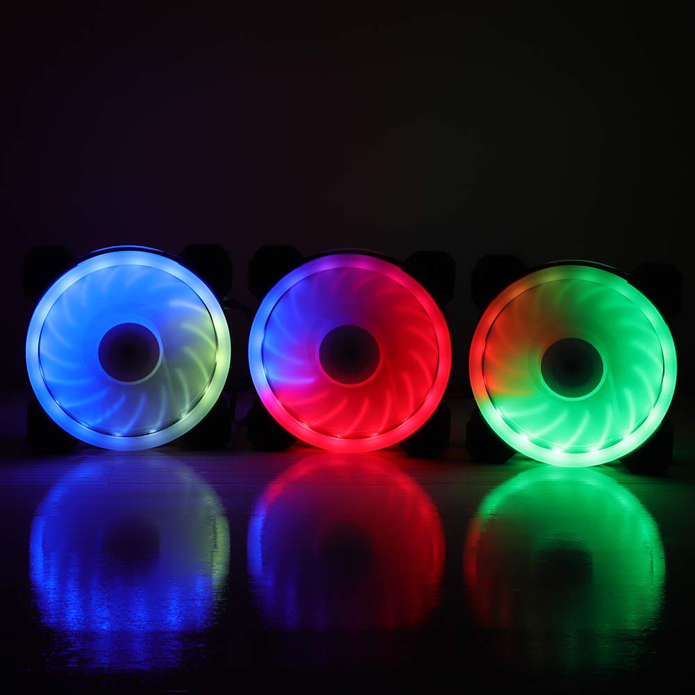 RGB Case Fans 3 Pack 120mm PC Computer LED Fan S931089