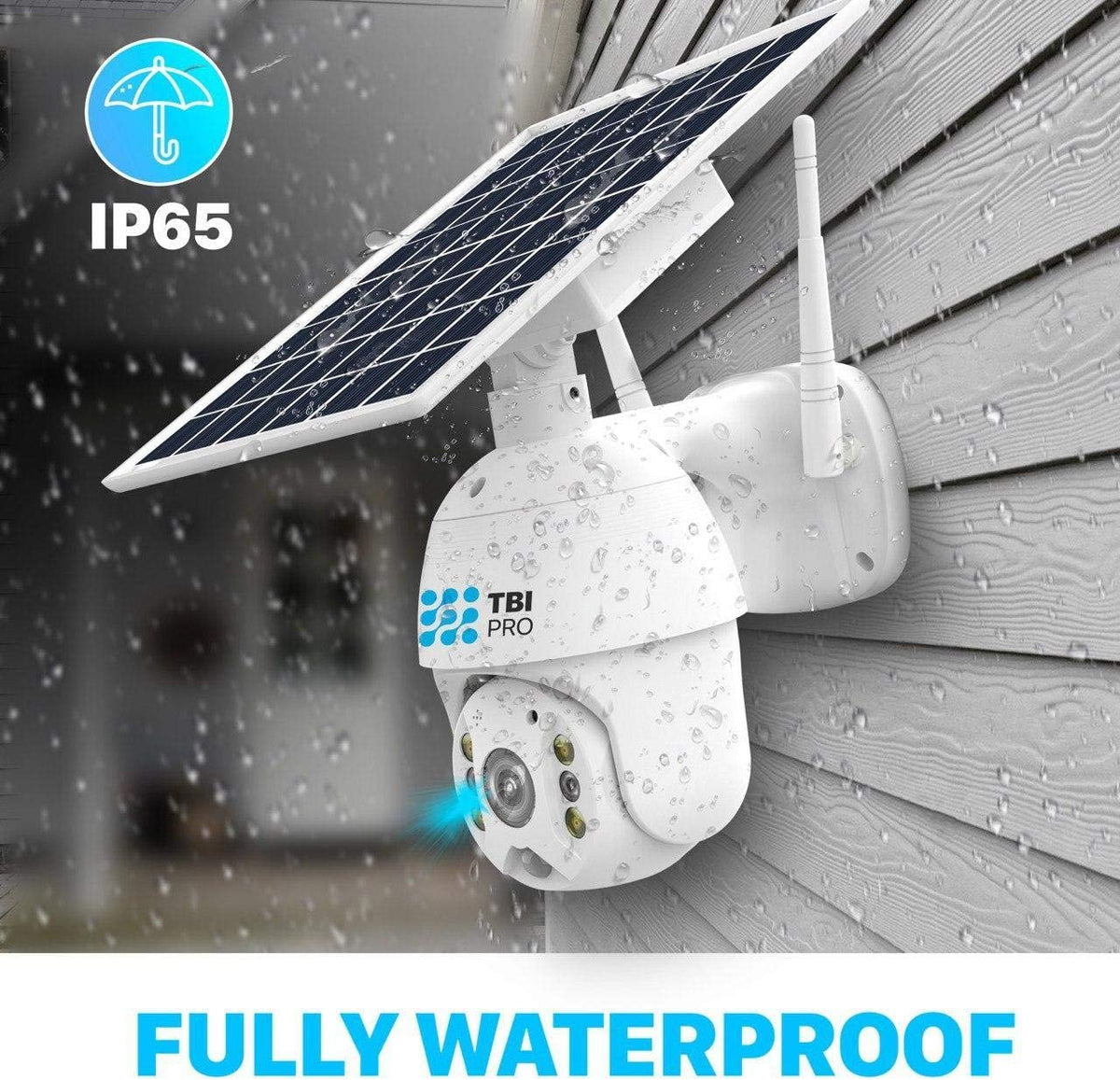 Solar Wireless PTZ Security Camera with Color Night Vision C846