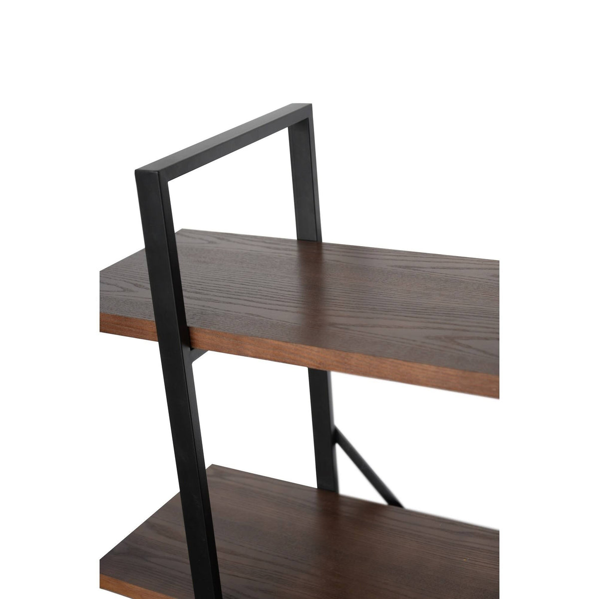 Walnut Brown 4 Shelf Etagere Bookcase O1812