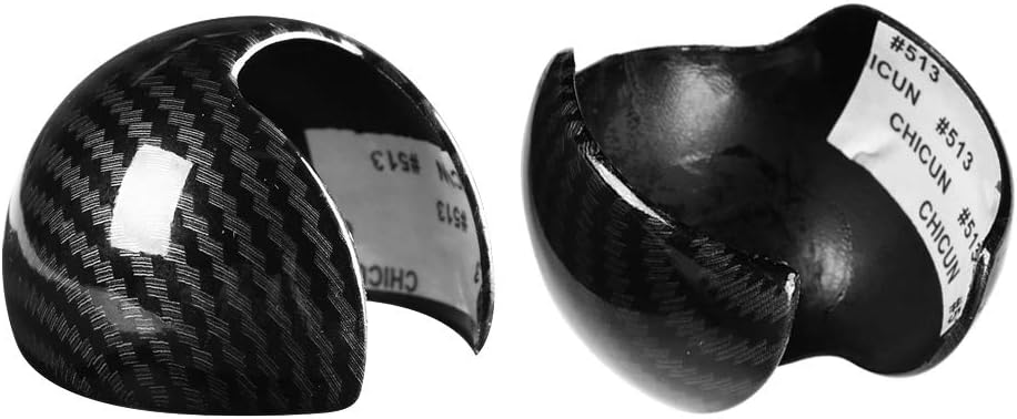 Carbon Fiber Style Car Gear Shift Knob Head Cover Cap E6593