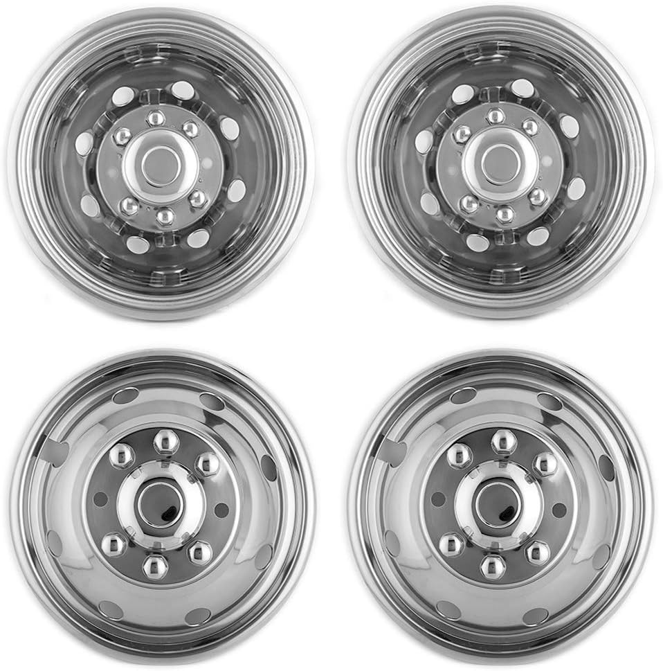 17inch Polished Stainless Steel 8 Lug Wheel Simulators K345