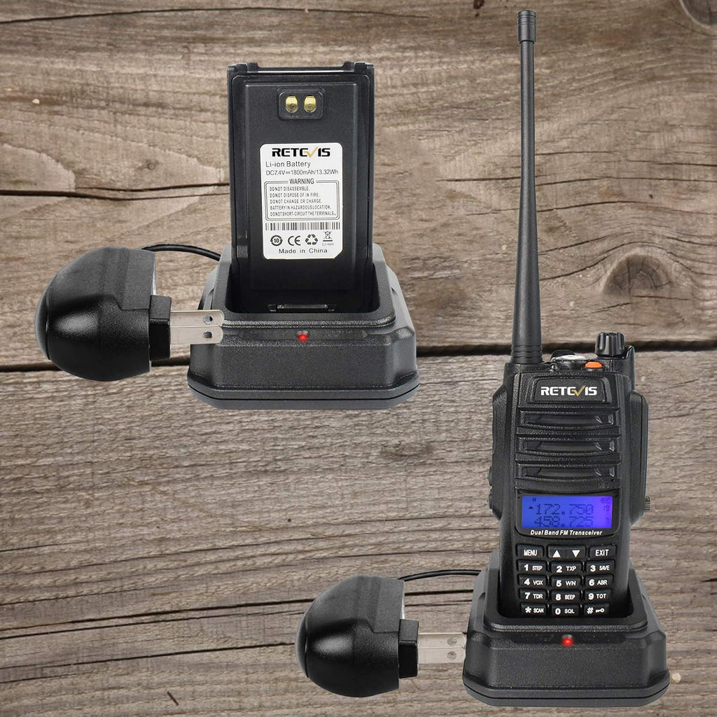 Waterproof Dual Band Rechargeable 2 Way Radio 2 Pack U261439