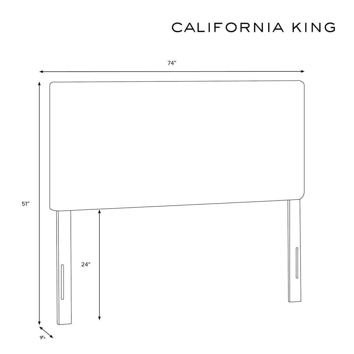 California King Tufted Headboard F924