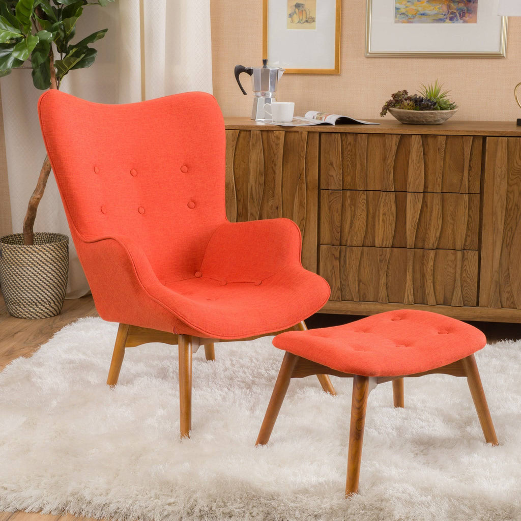 Mid Century Chair Set Grey X1037