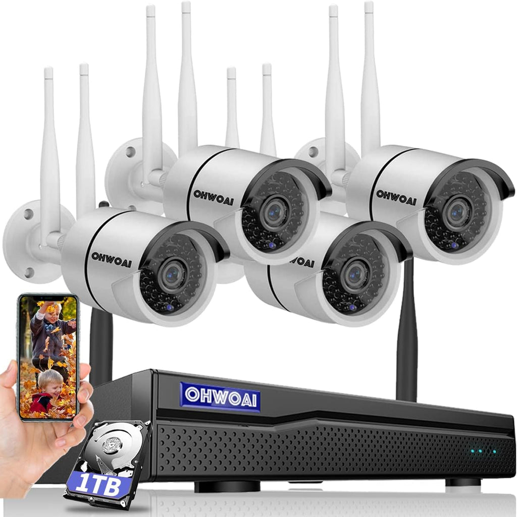 8 Channel 1080P Wireless Security Camera System with 1TB Hard Drive F80216