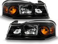 Black Headlights Headlamps Driver + Passenger Side Set X50113