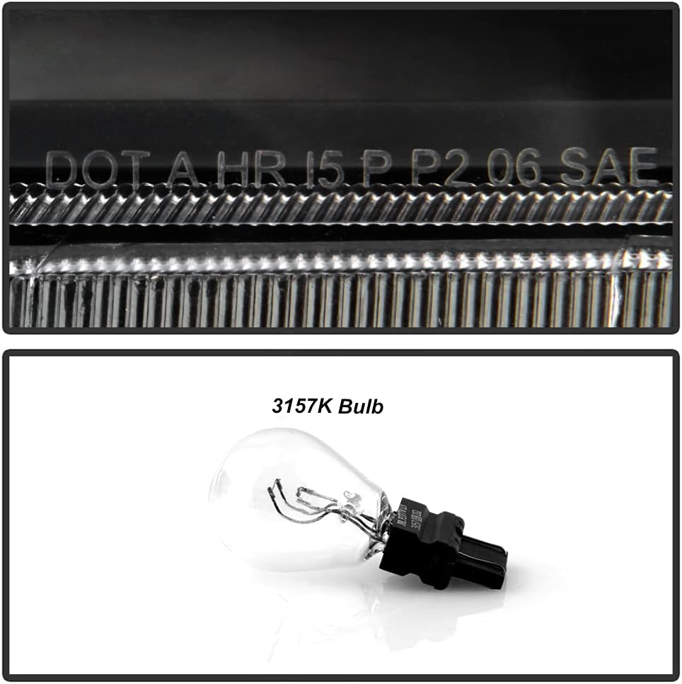 Black Headlights Headlamps Driver + Passenger Side Set X50113
