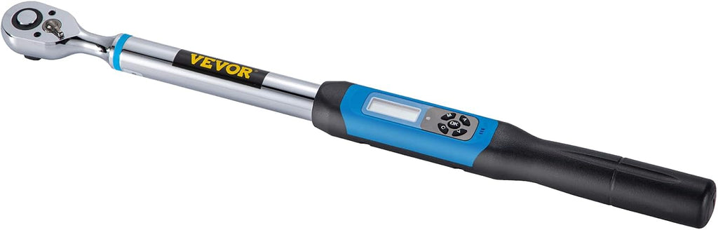 1/2 Drive Digital Torque Wrench 5-99.5 ft-lbs with Socket Set & Case I696233
