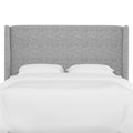 California King Gray Square Headboard S776559